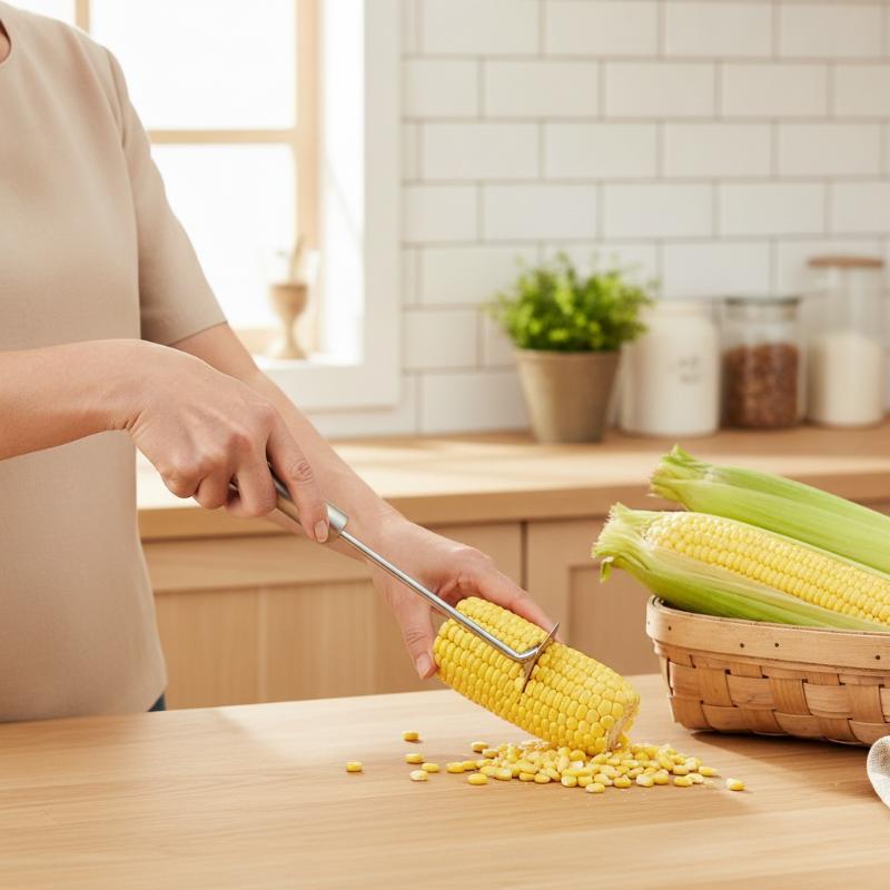 Kitchen Gadgets Save Time - Stainless Steel Corn Remover Time Saving