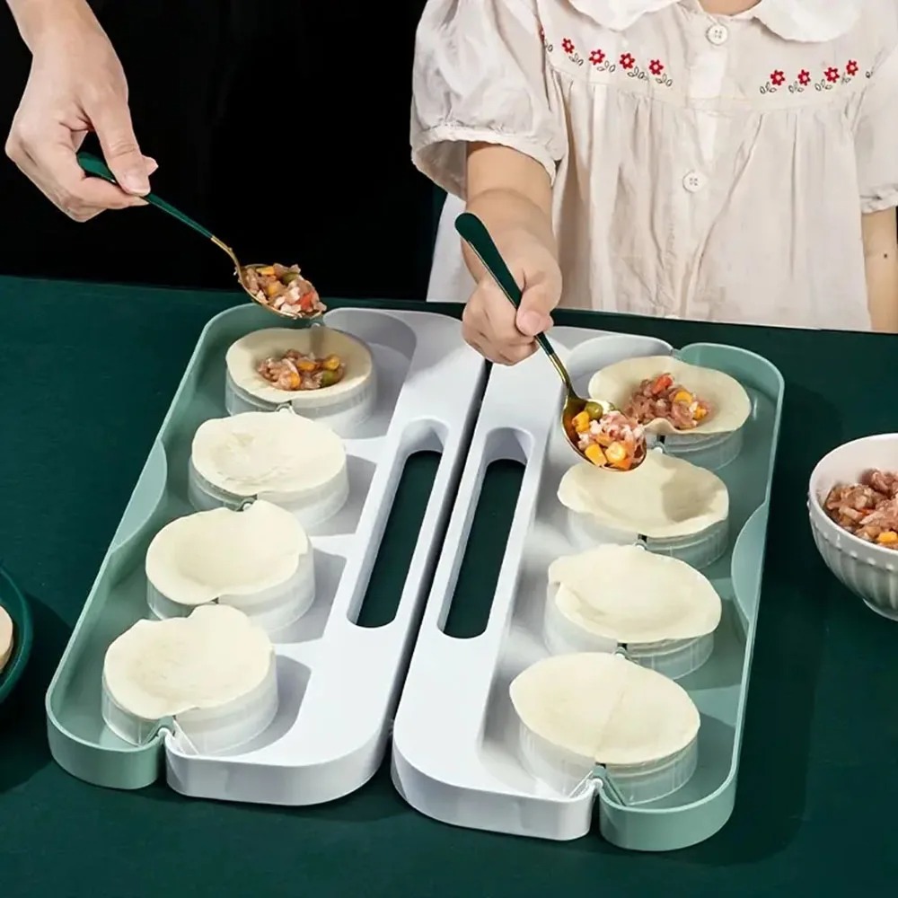 Kitchen Gadgets Save Time - Dumpling Press Maker 3 & 8-Cavity