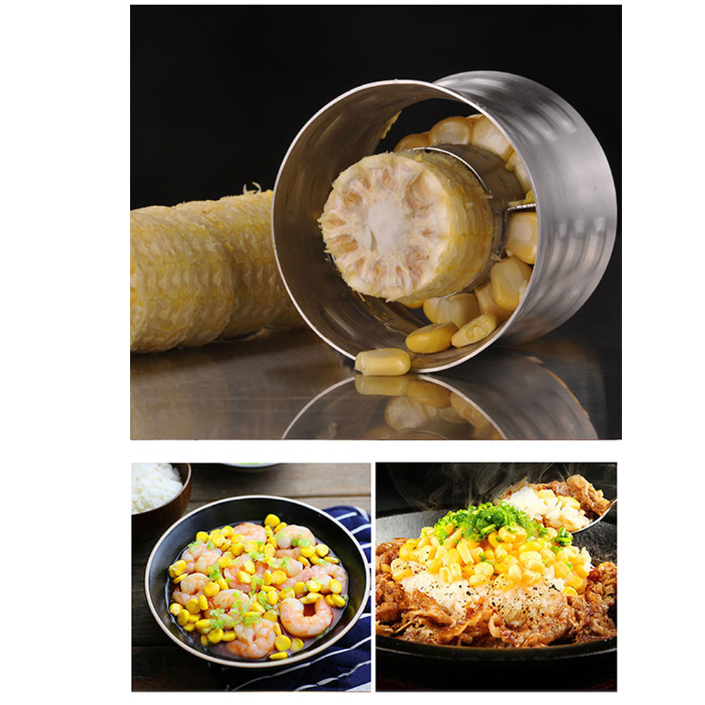 Kitchen Gadgets Save Time - Corn Stripper Tool Stainless Steel Serrated