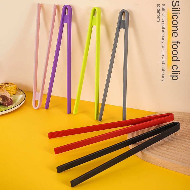 Kitchen Gadgets Latest - Silicone Food Toast Tongs Trivet Tongs