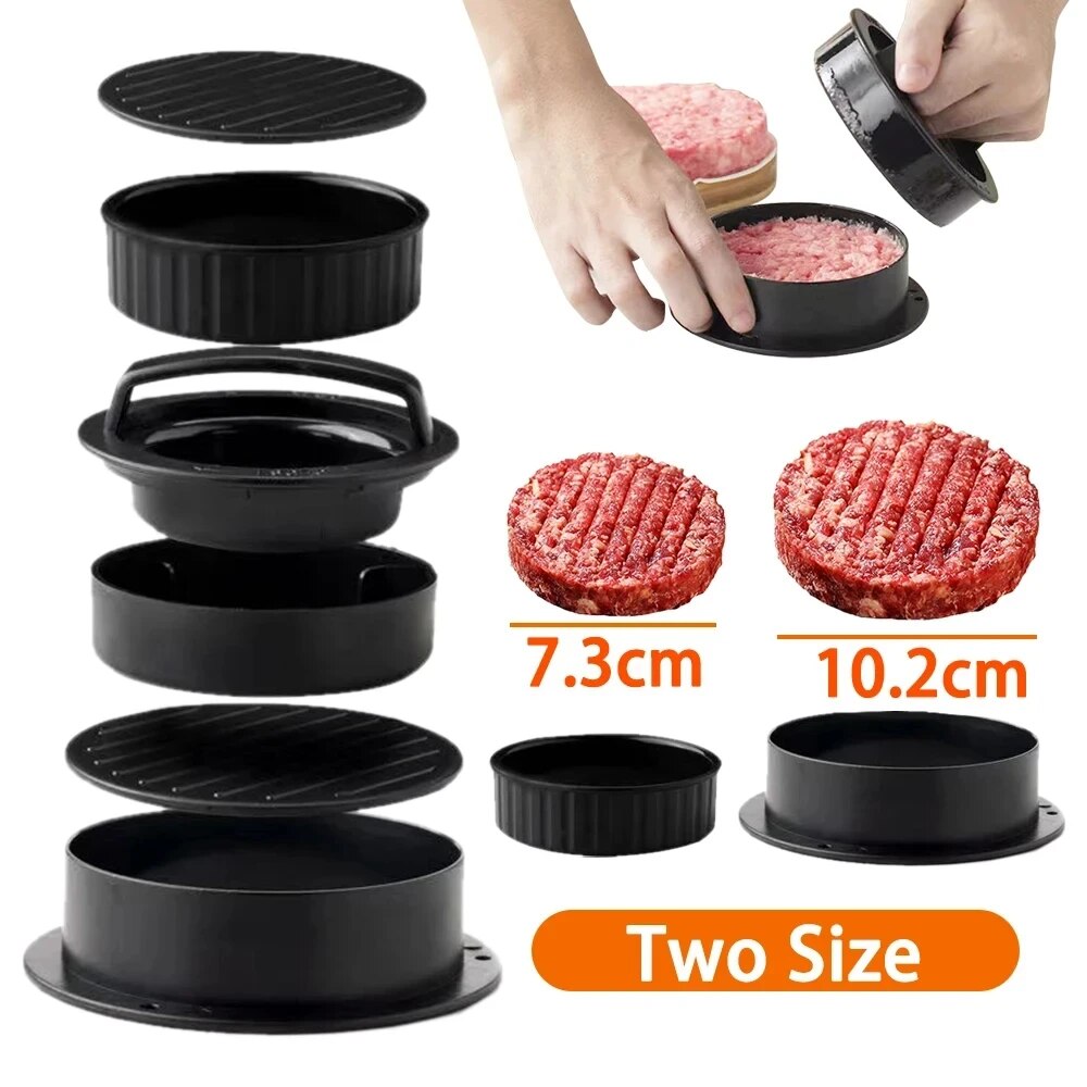Round Hamburger Burger Press B - Kitchen Helper Gadgets ulasan dan harga