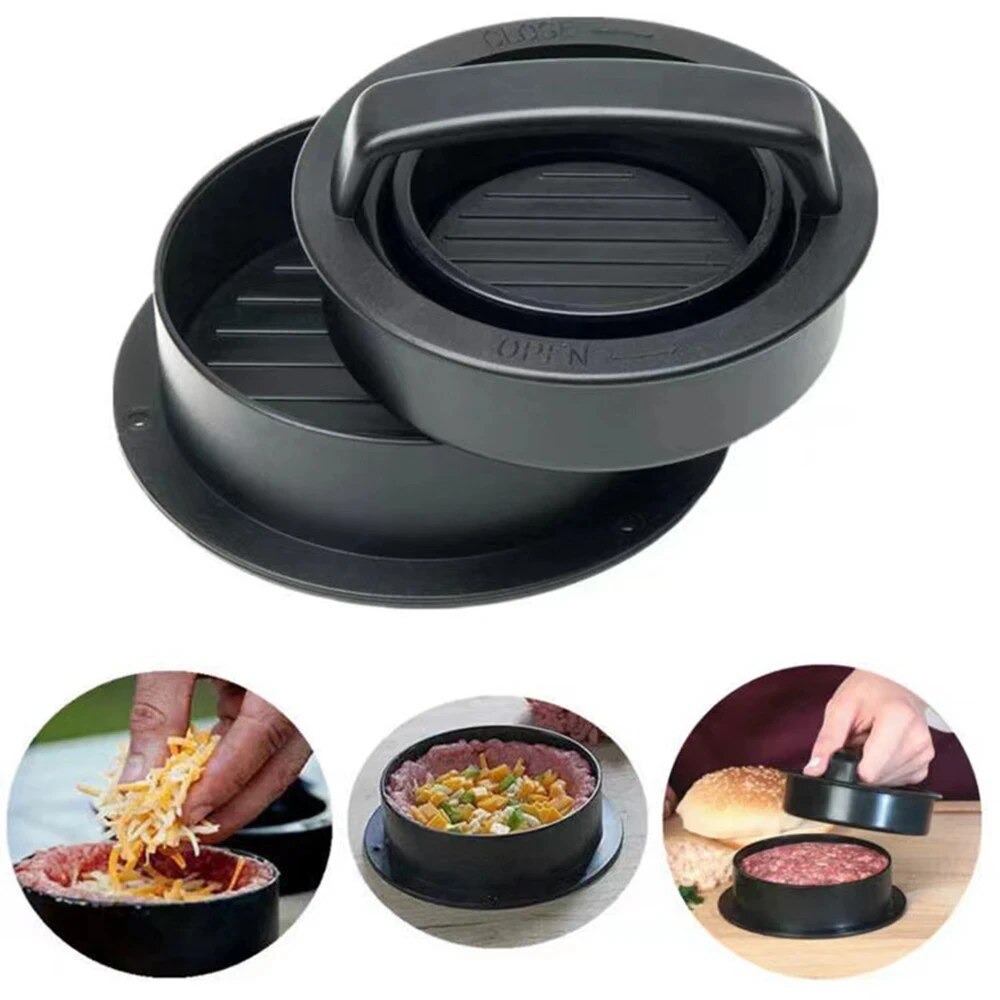 Round Hamburger Burger Press B - Kitchen Helper Gadgets ulasan dan harga