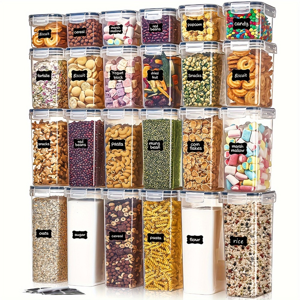 24Pcs Food Storage Containers  - Kitchen Gadgets For Seniors ulasan dan harga