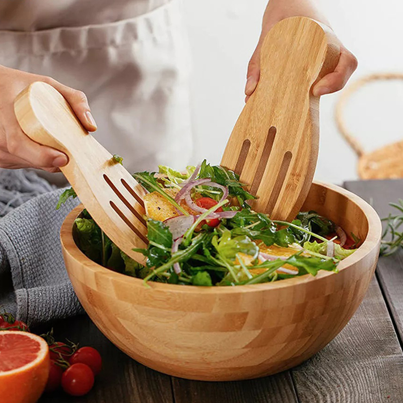 2Pcs Salad Hands Bamboo Salad  - Kitchen Helper Gadgets ulasan dan harga