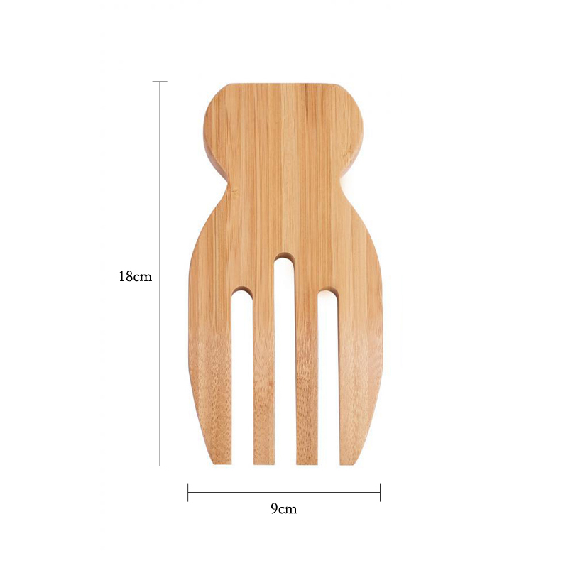 2Pcs Salad Hands Bamboo Salad  - Kitchen Helper Gadgets ulasan dan harga