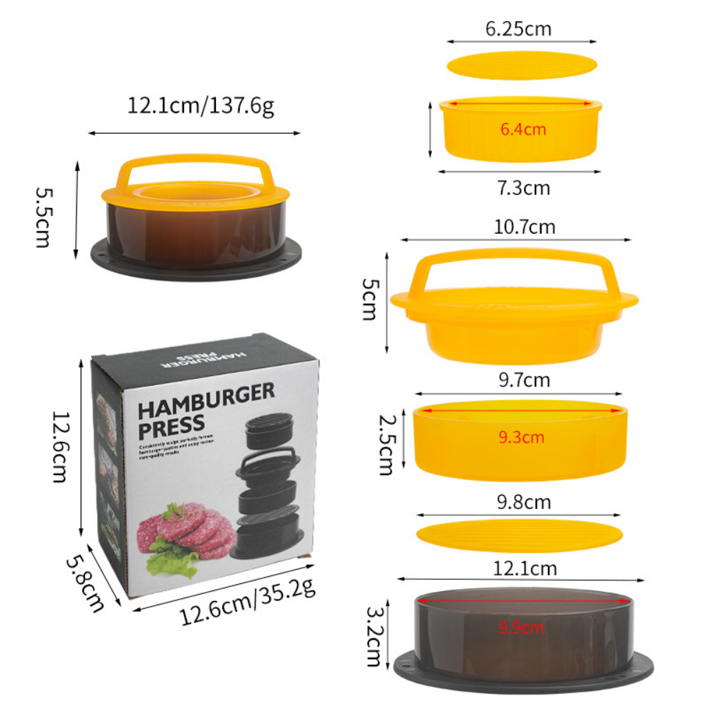 Round Hamburger Burger Press B - Kitchen Helper Gadgets ulasan dan harga