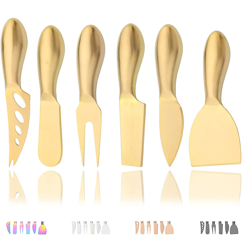6Pcs Matte Gold Mini Knife For - Kitchen Gadgets Latest ulasan dan harga