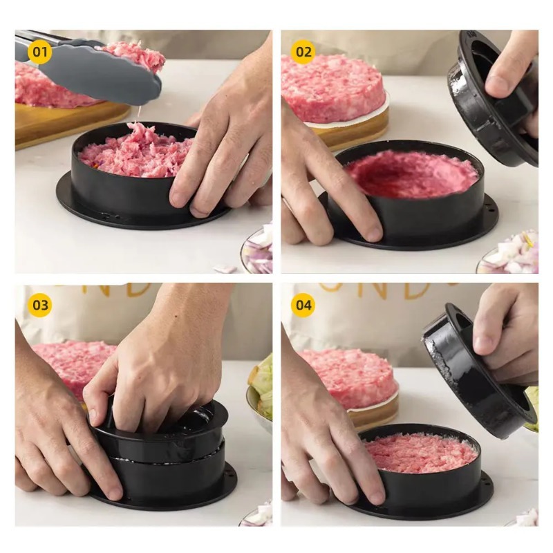 Round Hamburger Burger Press B - Kitchen Helper Gadgets ulasan dan harga