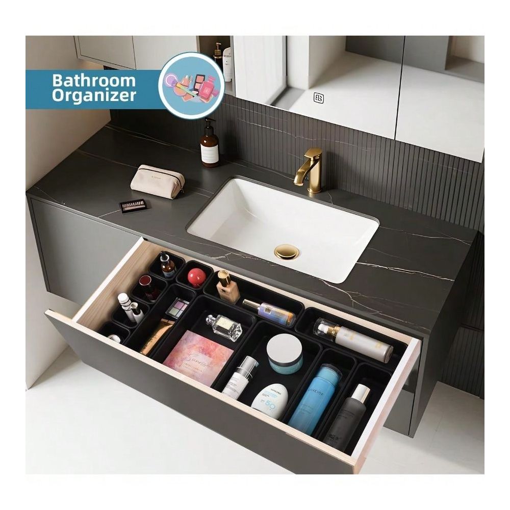 25 PCS Black Drawer Organizer  - Kitchen Gadgets For Small Kitchens ulasan dan harga