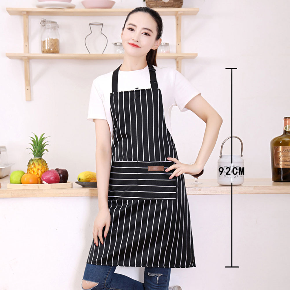 Striped Bib Apron For Men Wome - Kitchen Helper Gadgets ulasan dan harga
