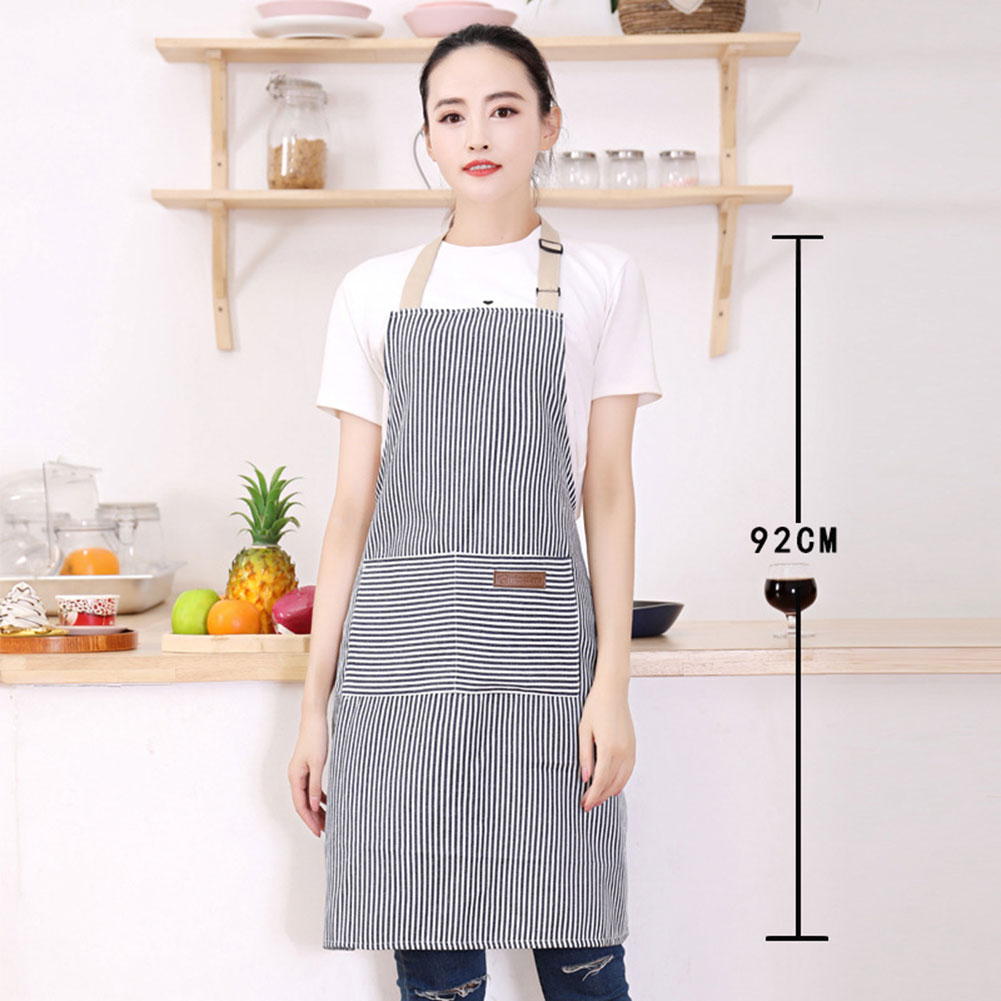 Striped Bib Apron For Men Wome - Kitchen Helper Gadgets ulasan dan harga