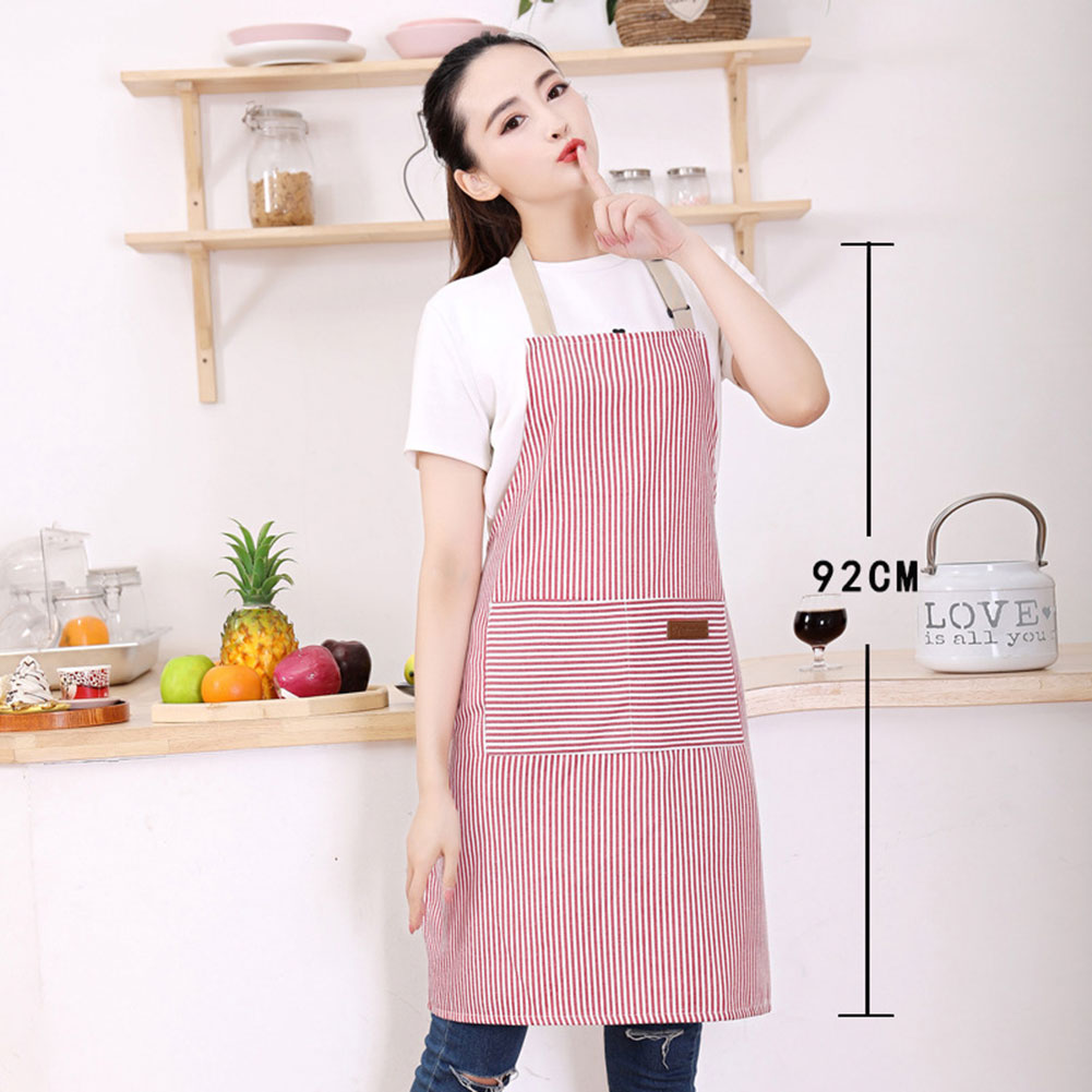 Striped Bib Apron For Men Wome - Kitchen Helper Gadgets ulasan dan harga