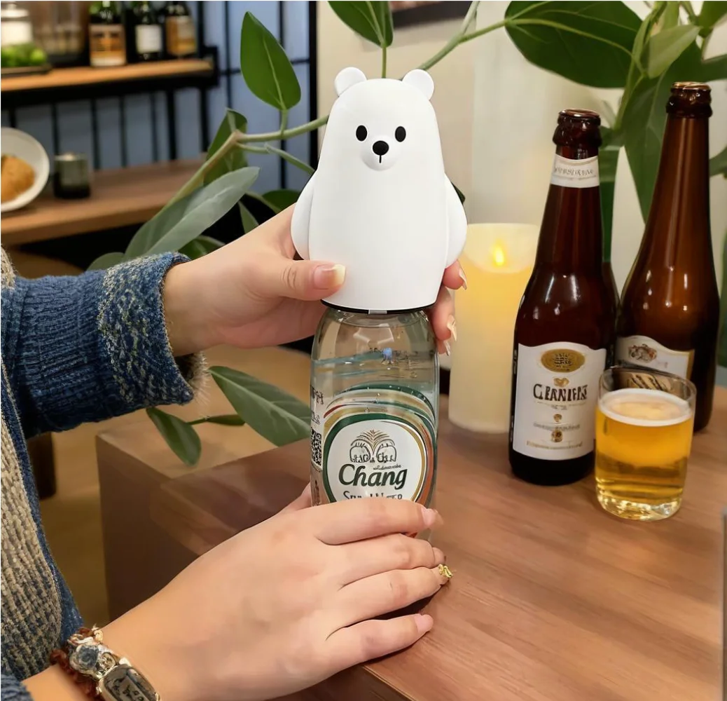 Cute Black & White Bear Bottle - Kitchen Gadgets To Gift ulasan dan harga