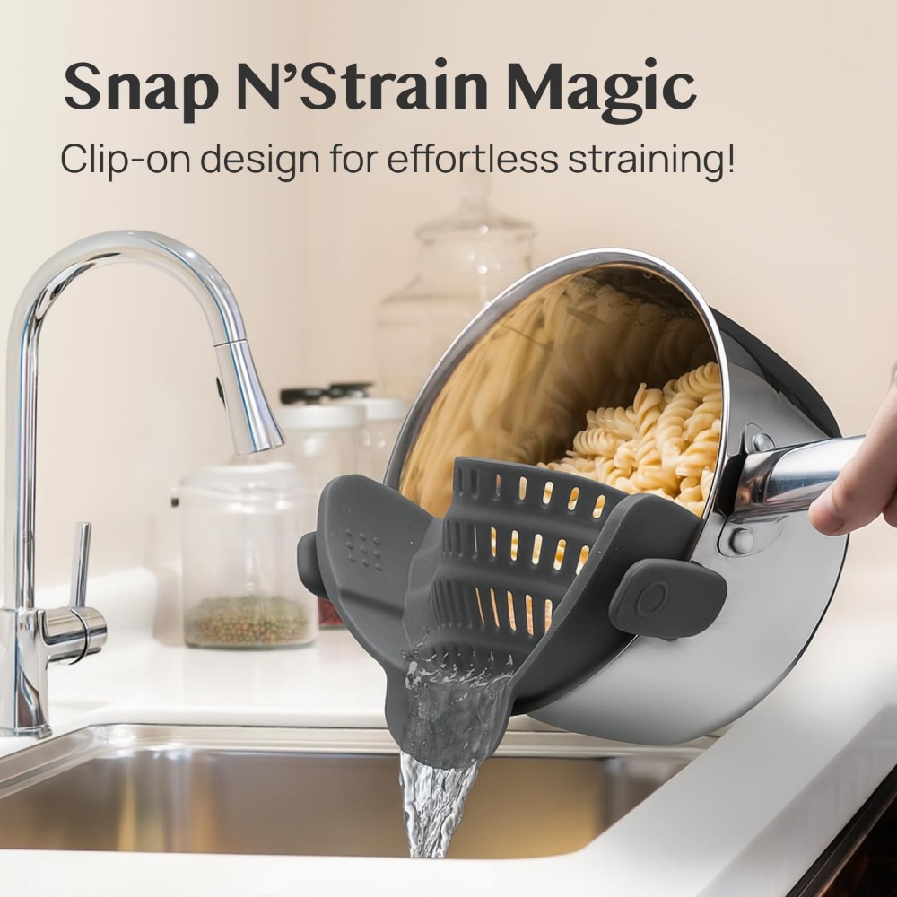 Clip-On Silicone Pasta Straine - Kitchen Gadgets Images ulasan dan harga