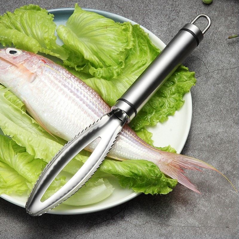 Stainless Fish Scales Scraping - Kitchen Gadgets For Seniors ulasan dan harga