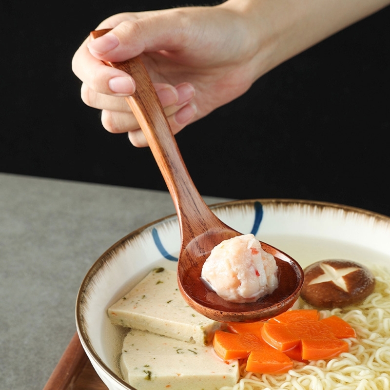 Wooden Soup Spoon Long Handle  - Kitchen Gadgets For Seniors ulasan dan harga