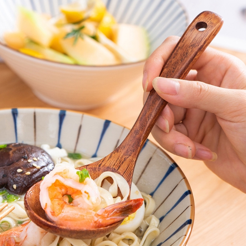 Wooden Soup Spoon Long Handle  - Kitchen Gadgets For Seniors ulasan dan harga