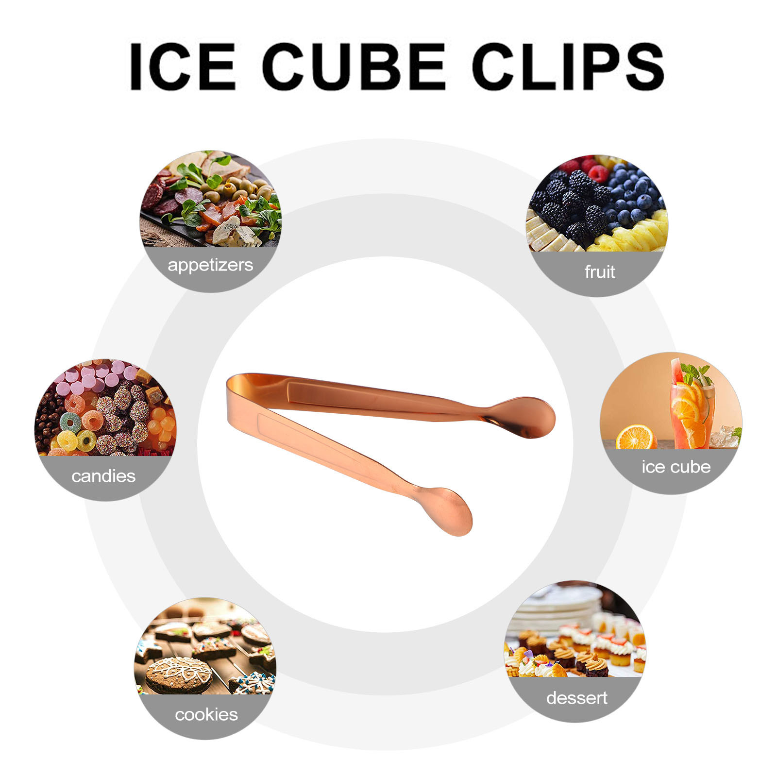 8Pcs Stainless Steel Ice Tongs - Kitchen Gadgets That Are Useful ulasan dan harga